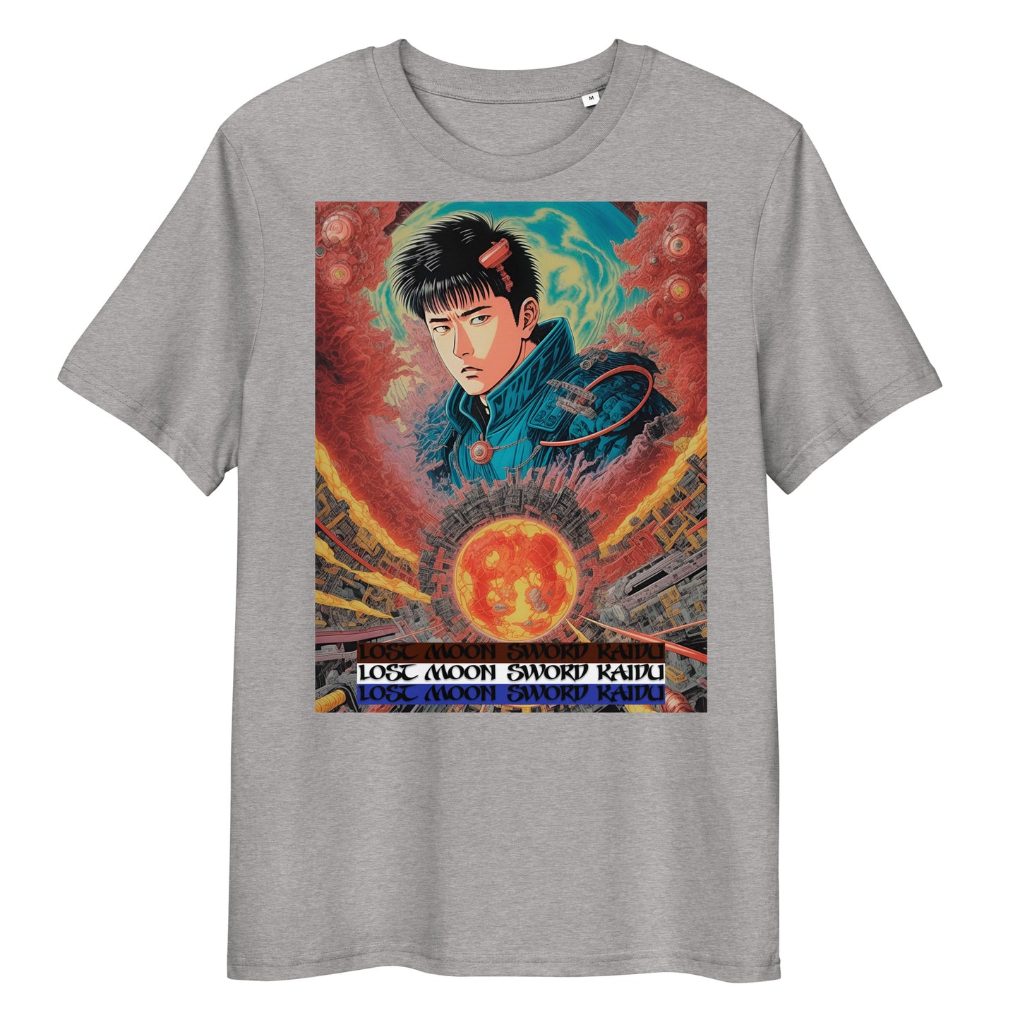 Unisex organic cotton t-shirt. Collection - Lost Moon Sword Kaidu, Design - ANDRBEL STUDIO