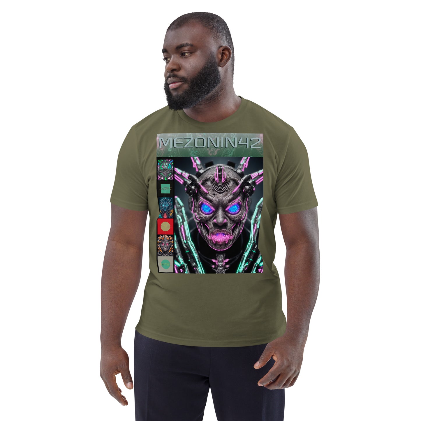 T-shirt unisex in cotone biologico. Collezione - MEZONIN 42, Design - ANDRBEL STUDIO