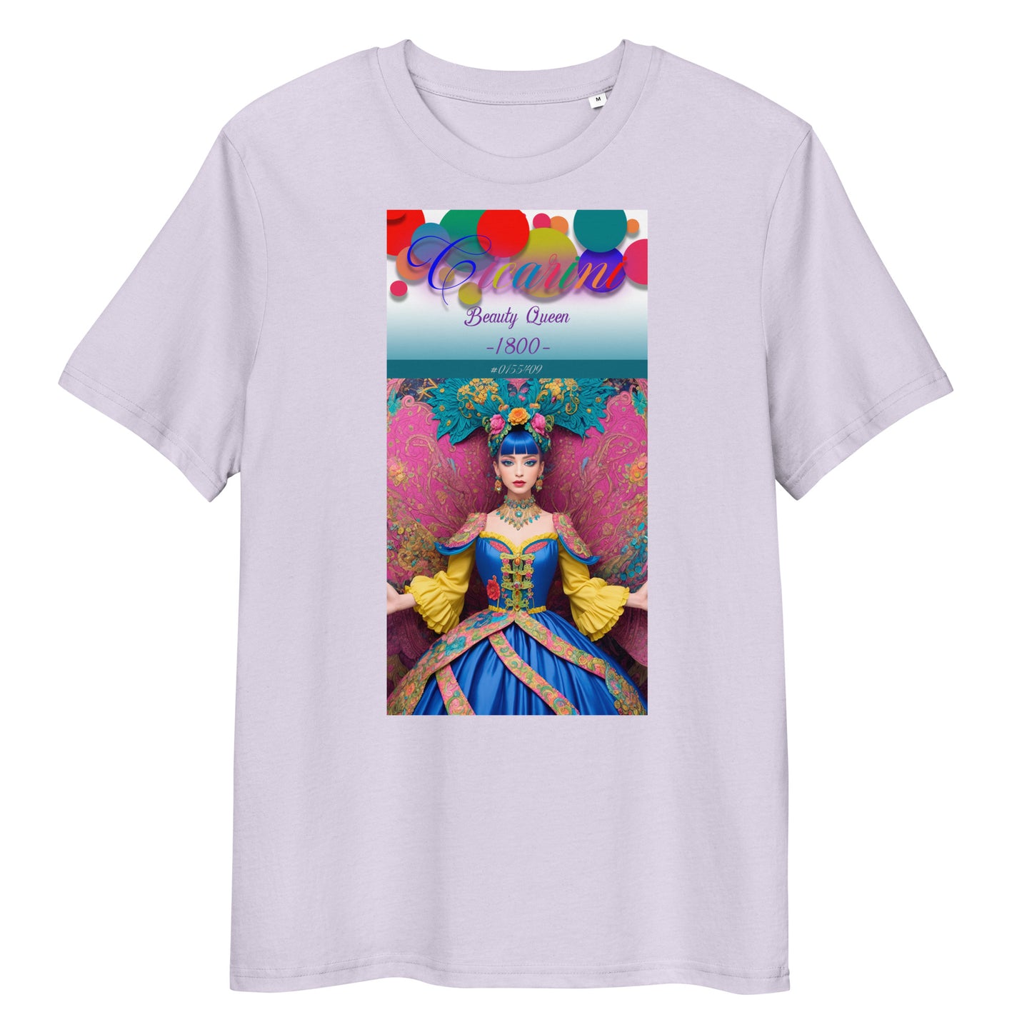 Unisex organic cotton t-shirt. Collection - Cicarini, Design - ANDRBEL STUDIO