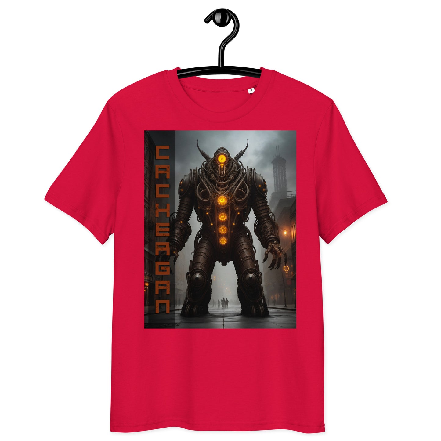 Unisex organic cotton t-shirt. Collection - Cachergan, Design - ANDRBEL STUDIO