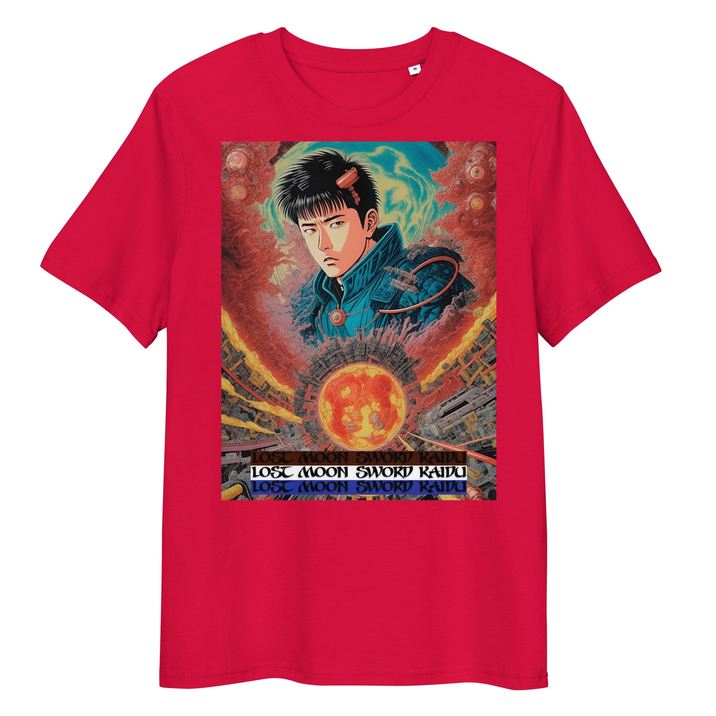Unisex organic cotton t-shirt. Collection - Lost Moon Sword Kaidu, Design - ANDRBEL STUDIO