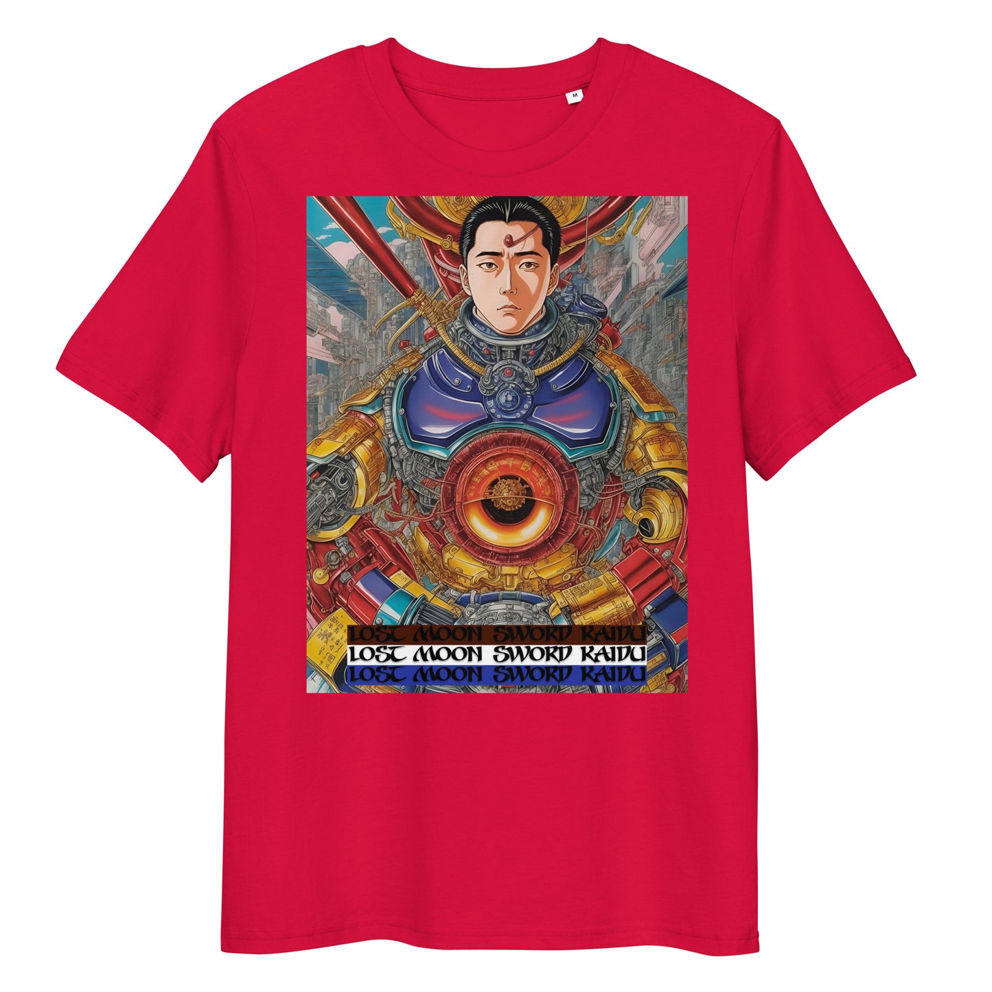 Unisex organic cotton t-shirt. Collection - Lost Moon Sword Kaidu, Design - ANDRBEL STUDIO