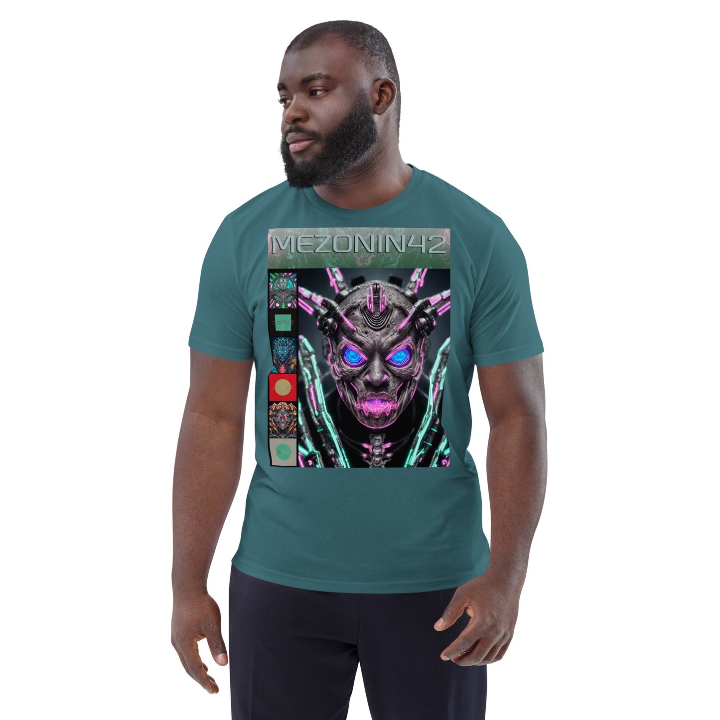 T-shirt unisex in cotone biologico. Collezione - MEZONIN 42, Design - ANDRBEL STUDIO