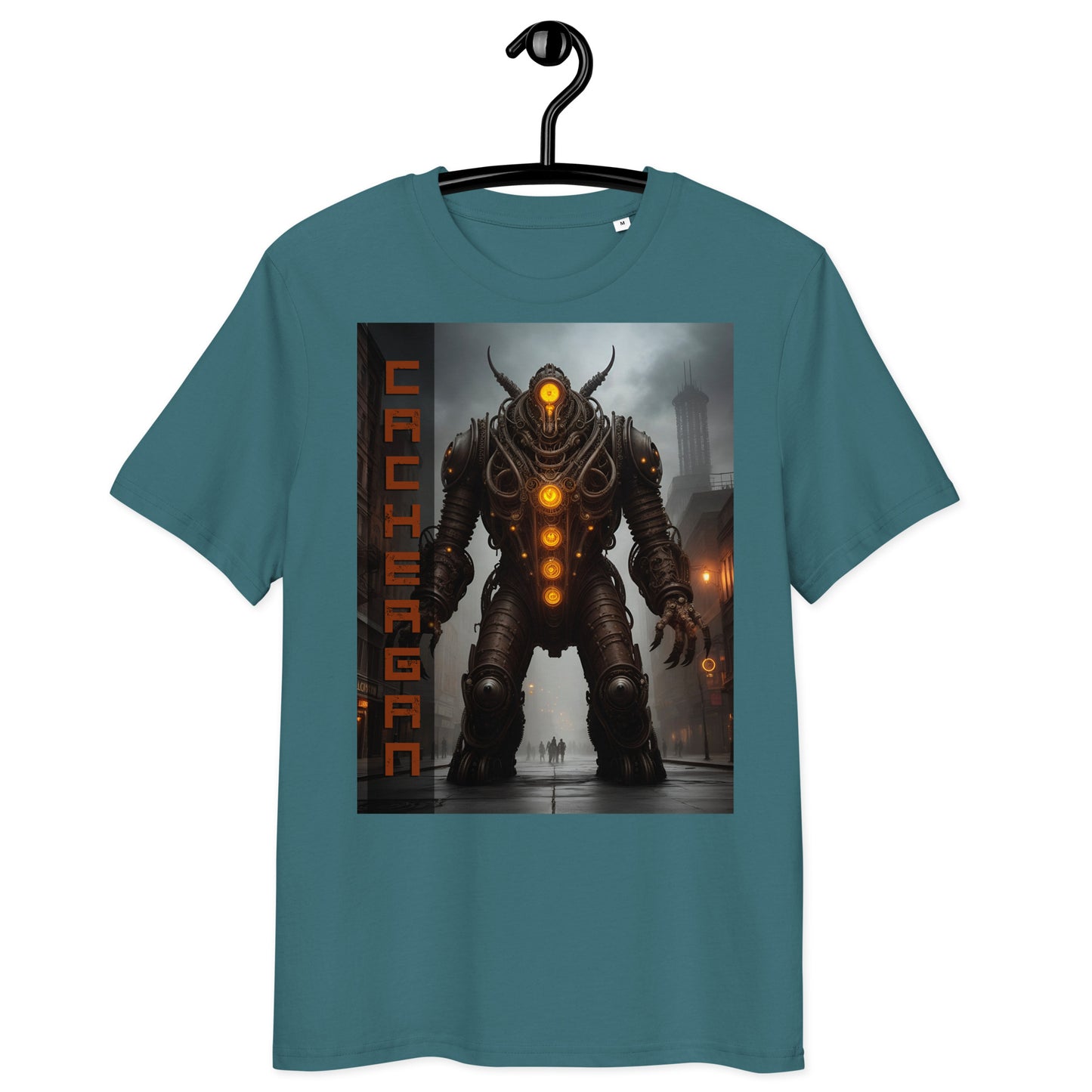 Unisex organic cotton t-shirt. Collection - Cachergan, Design - ANDRBEL STUDIO