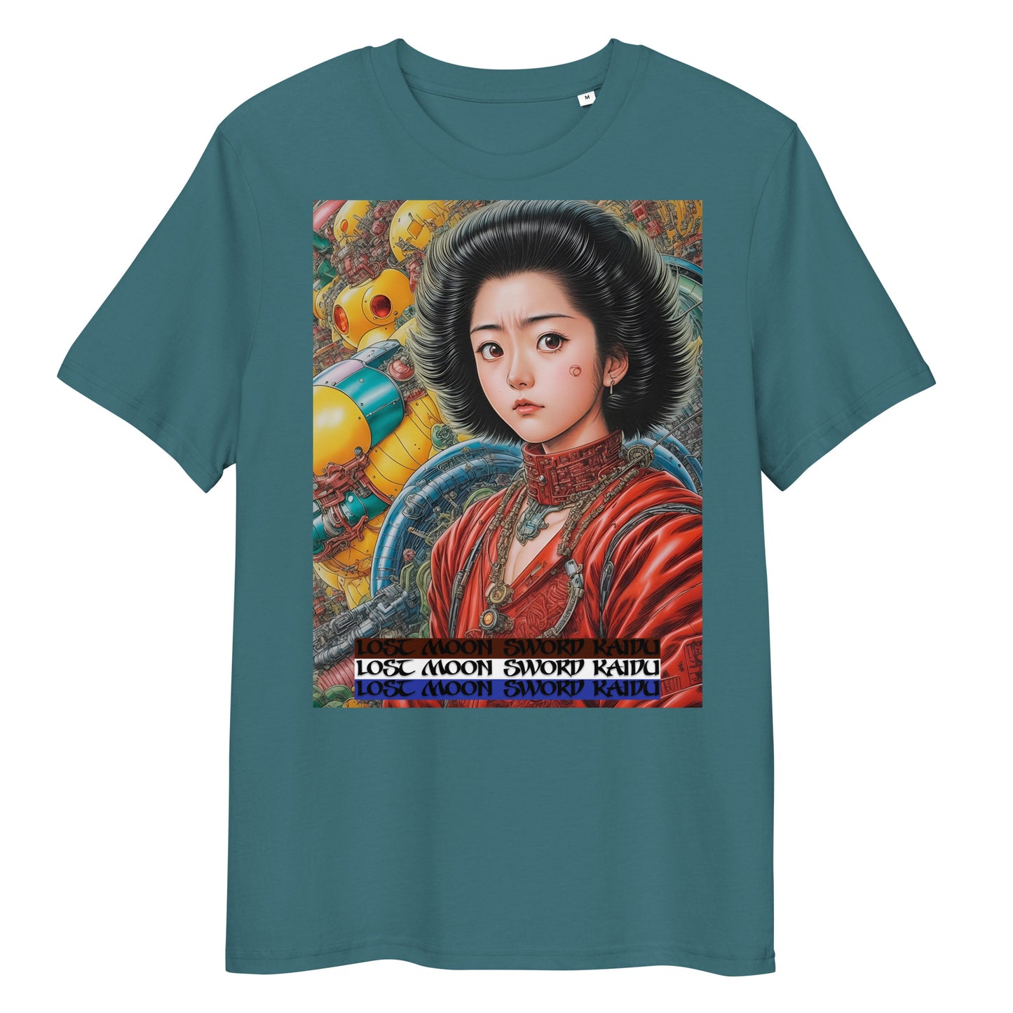 Unisex organic cotton t-shirt. Collection - Lost Moon Sword Kaidu, Design - ANDRBEL STUDIO