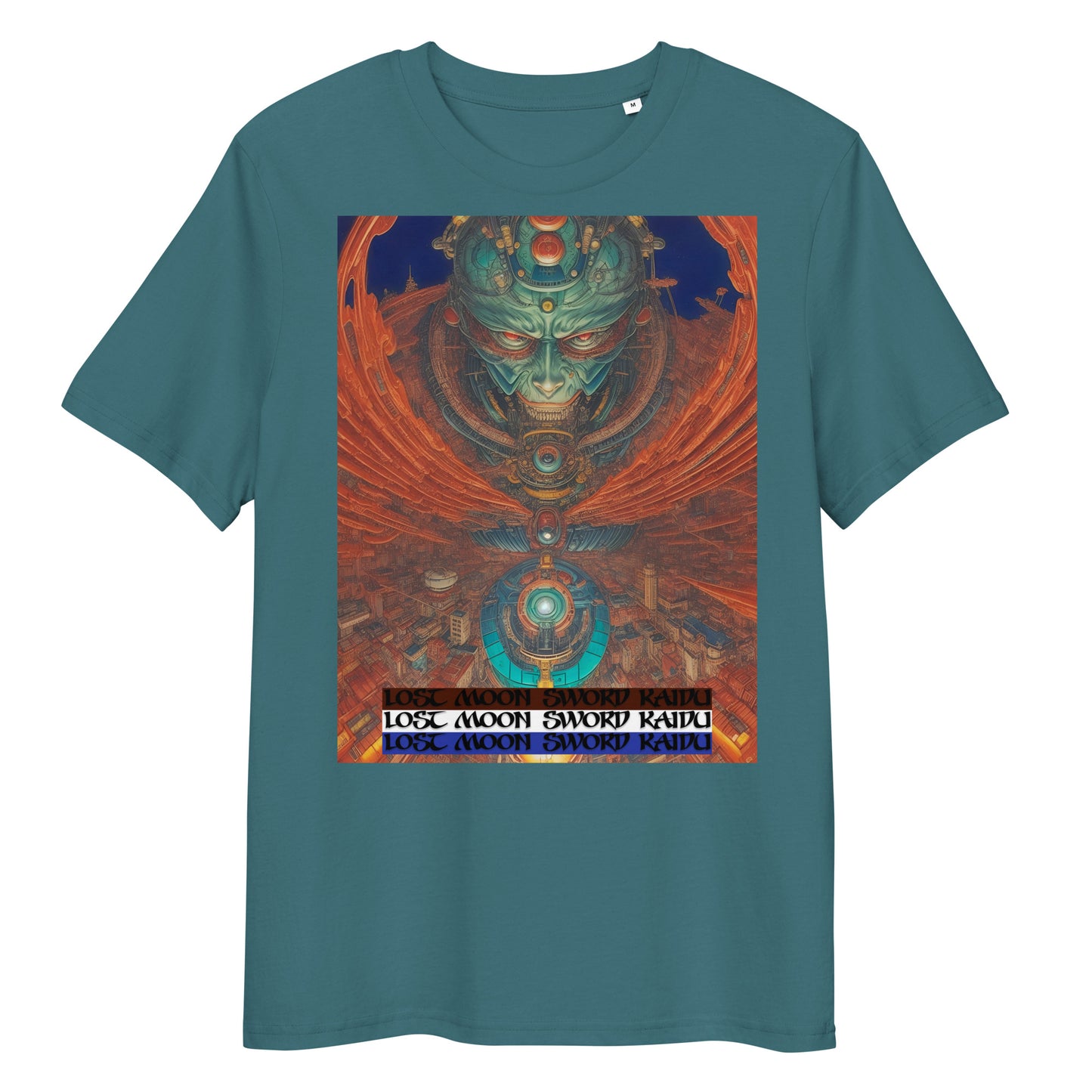 Unisex organic cotton t-shirt. Collection - Lost Moon Sword Kaidu, Design - ANDRBEL STUDIO