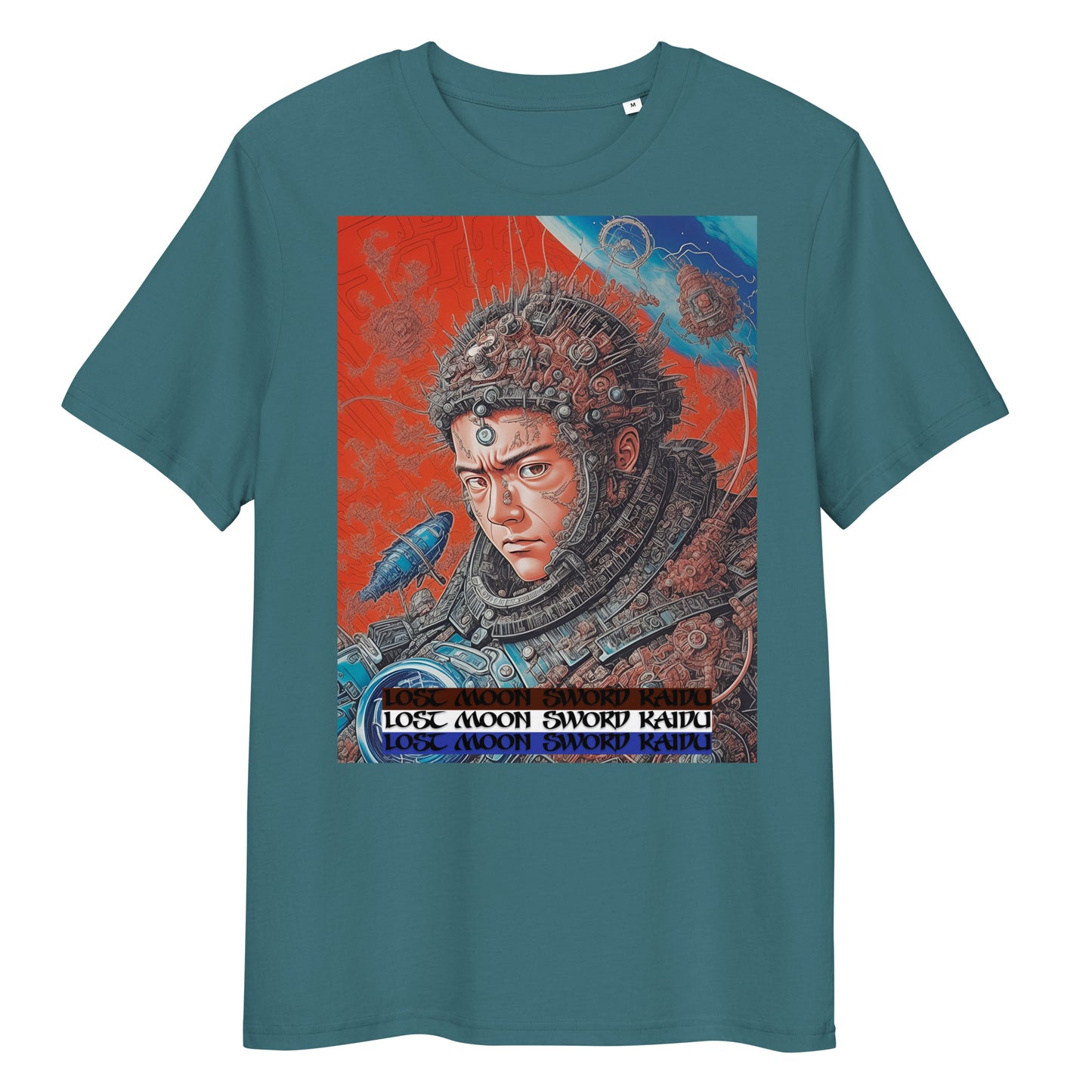 Unisex organic cotton t-shirt. Collection - Lost Moon Sword Kaidu, Design - ANDRBEL STUDIO