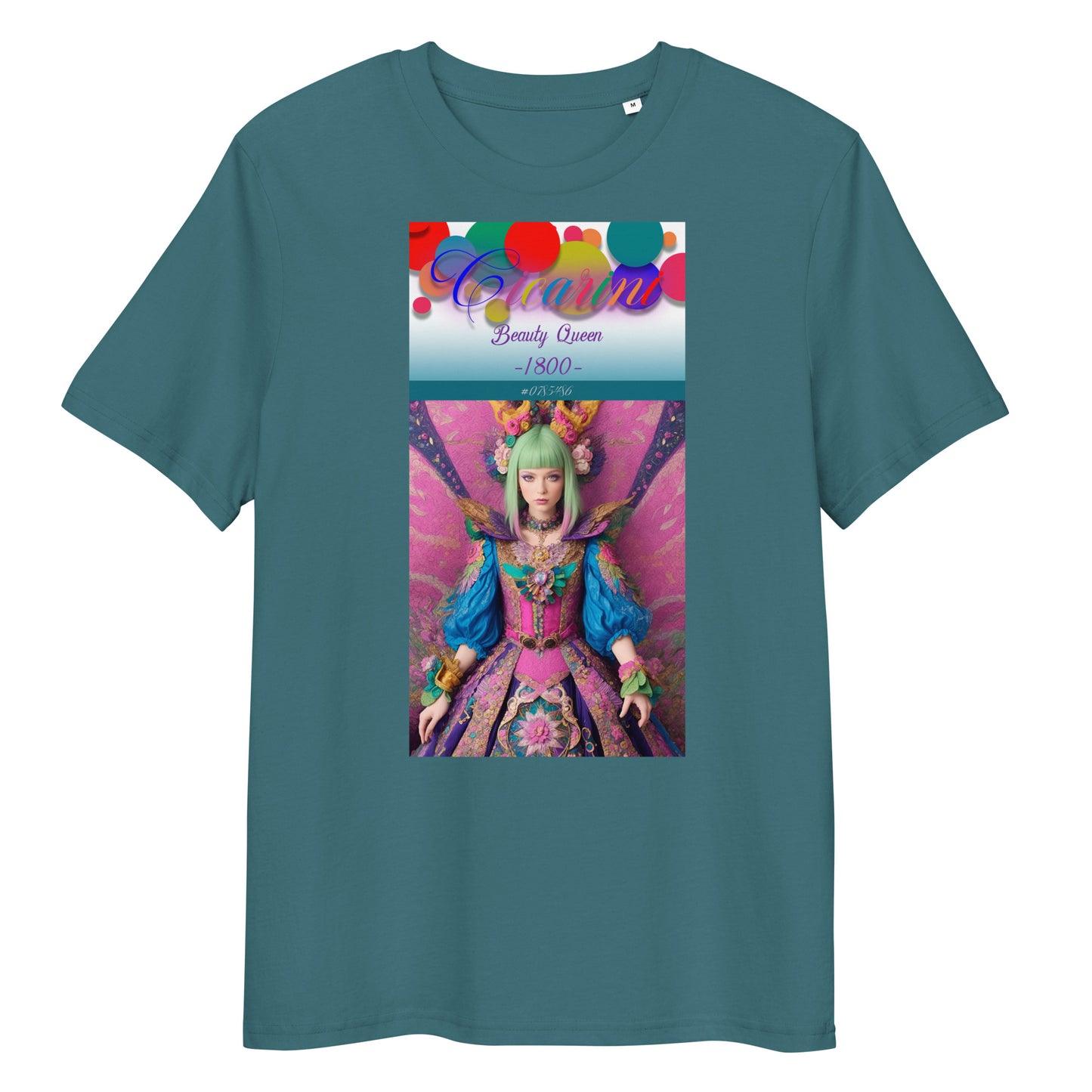 Unisex organic cotton t-shirt. Collection - Cicarini, Design - ANDRBEL STUDIO