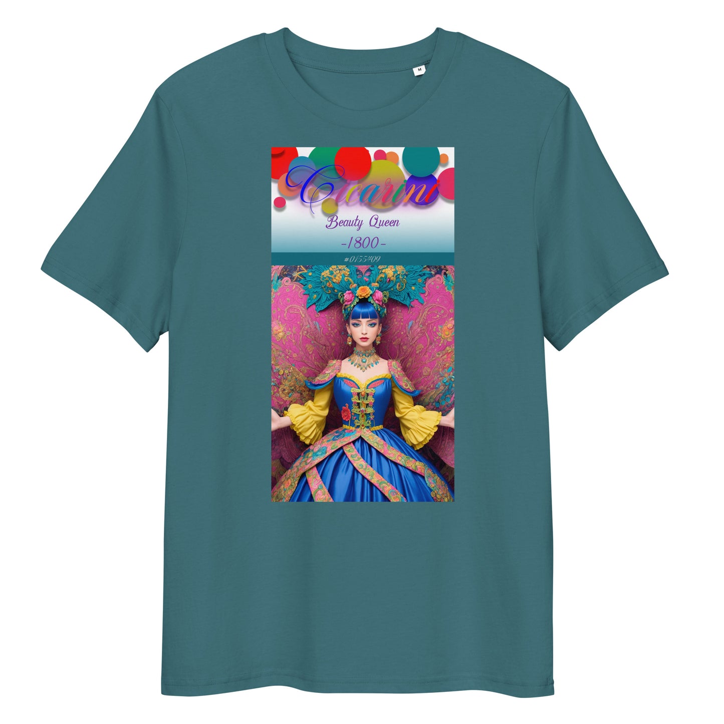 Unisex organic cotton t-shirt. Collection - Cicarini, Design - ANDRBEL STUDIO