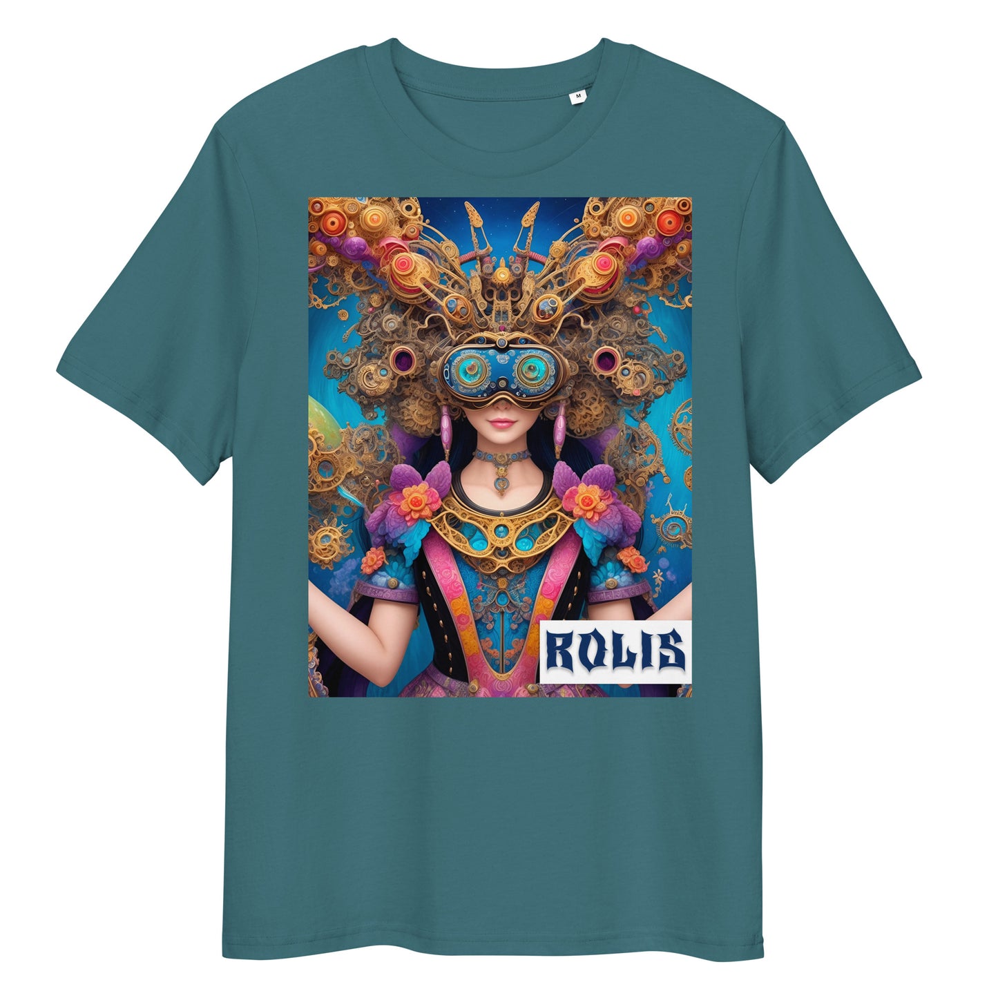 Unisex organic cotton t-shirt. Collection - ROLIS, Design - ANDRBEL STUDIO