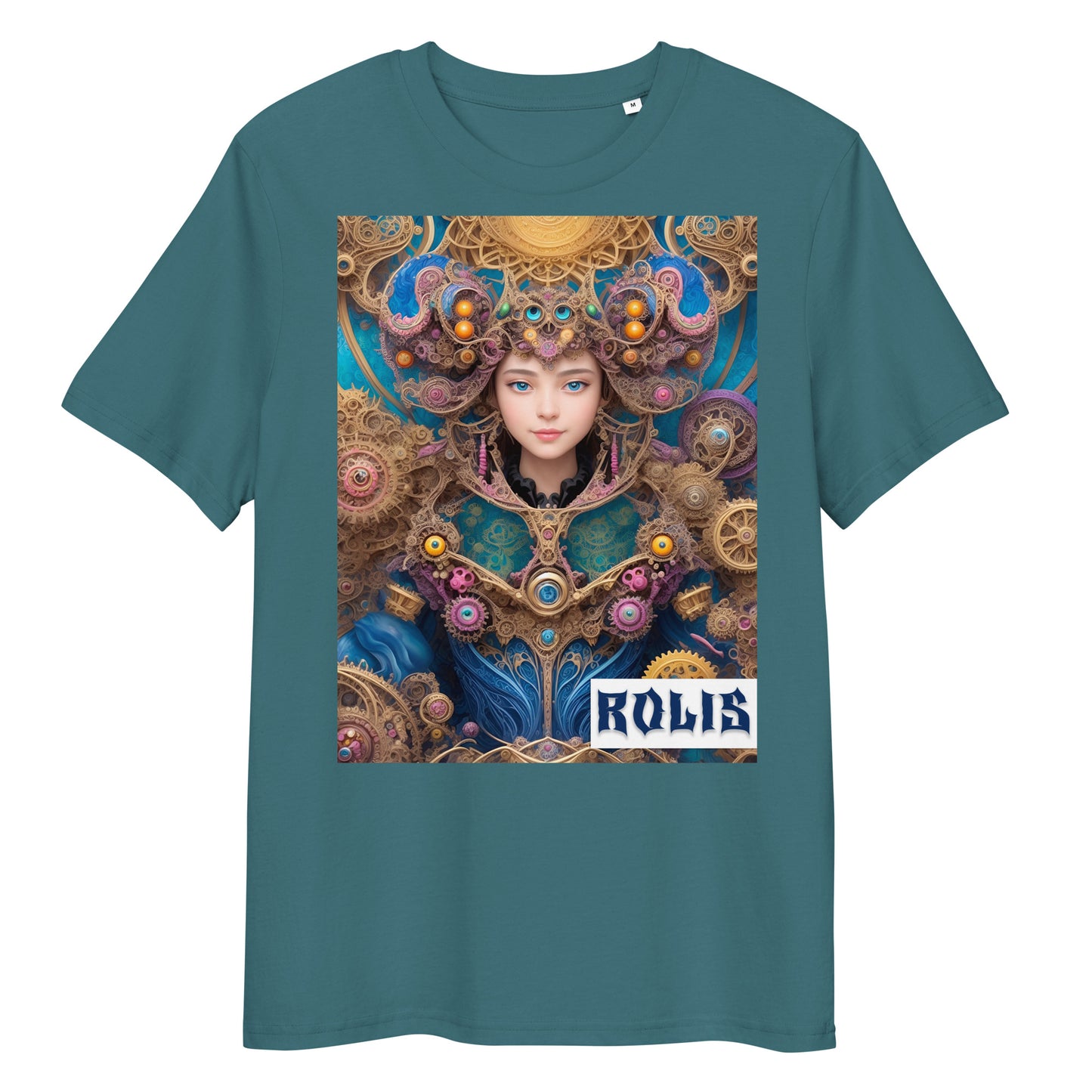 Unisex organic cotton t-shirt. Collection - ROLIS, Design - ANDRBEL STUDIO