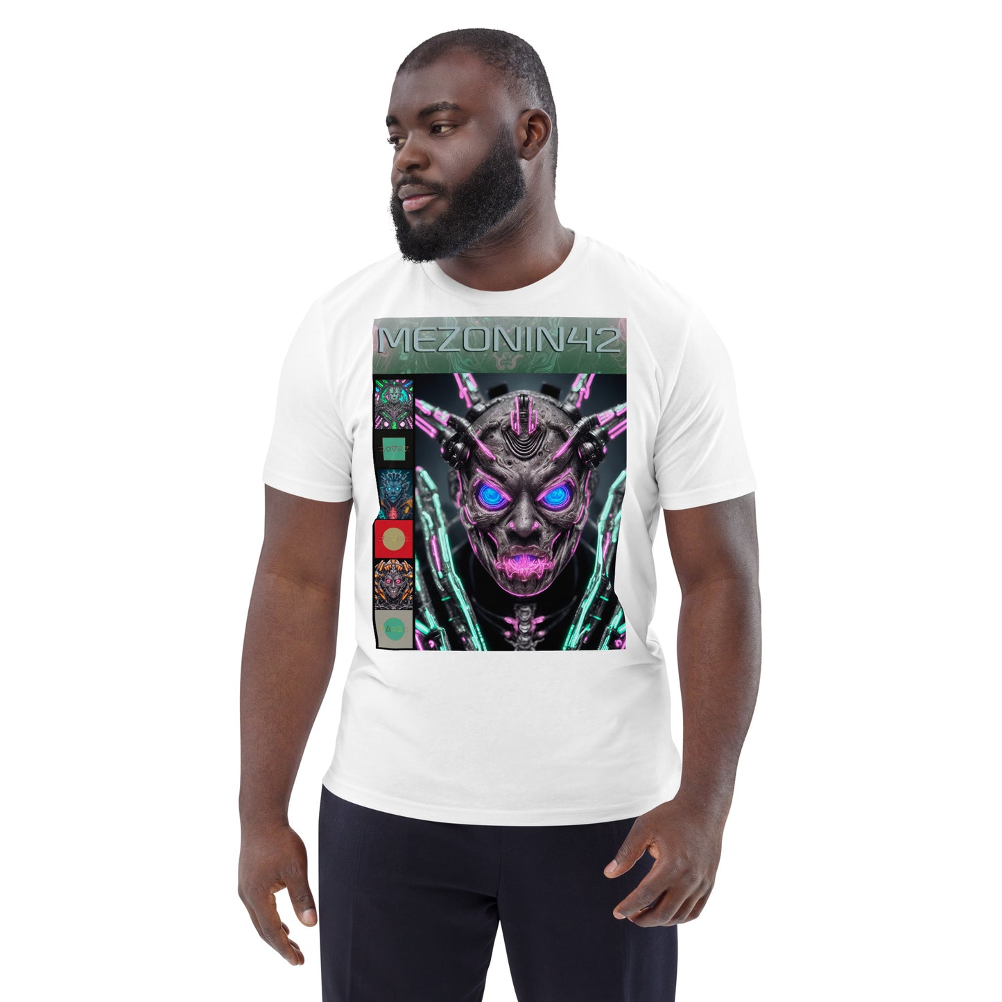 T-shirt unisex in cotone biologico. Collezione - MEZONIN 42, Design - ANDRBEL STUDIO