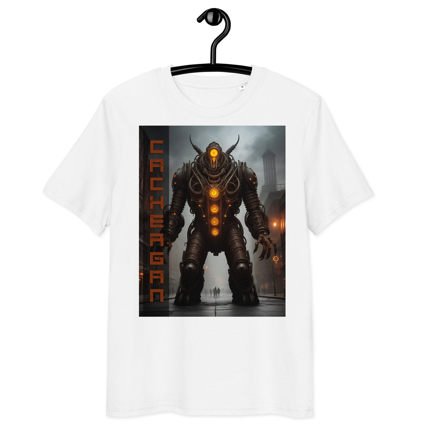 Unisex organic cotton t-shirt. Collection - Cachergan, Design - ANDRBEL STUDIO