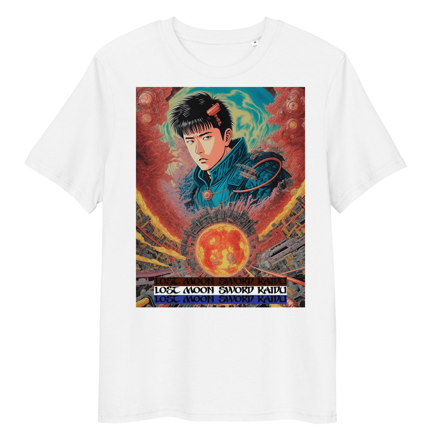 Unisex organic cotton t-shirt. Collection - Lost Moon Sword Kaidu, Design - ANDRBEL STUDIO