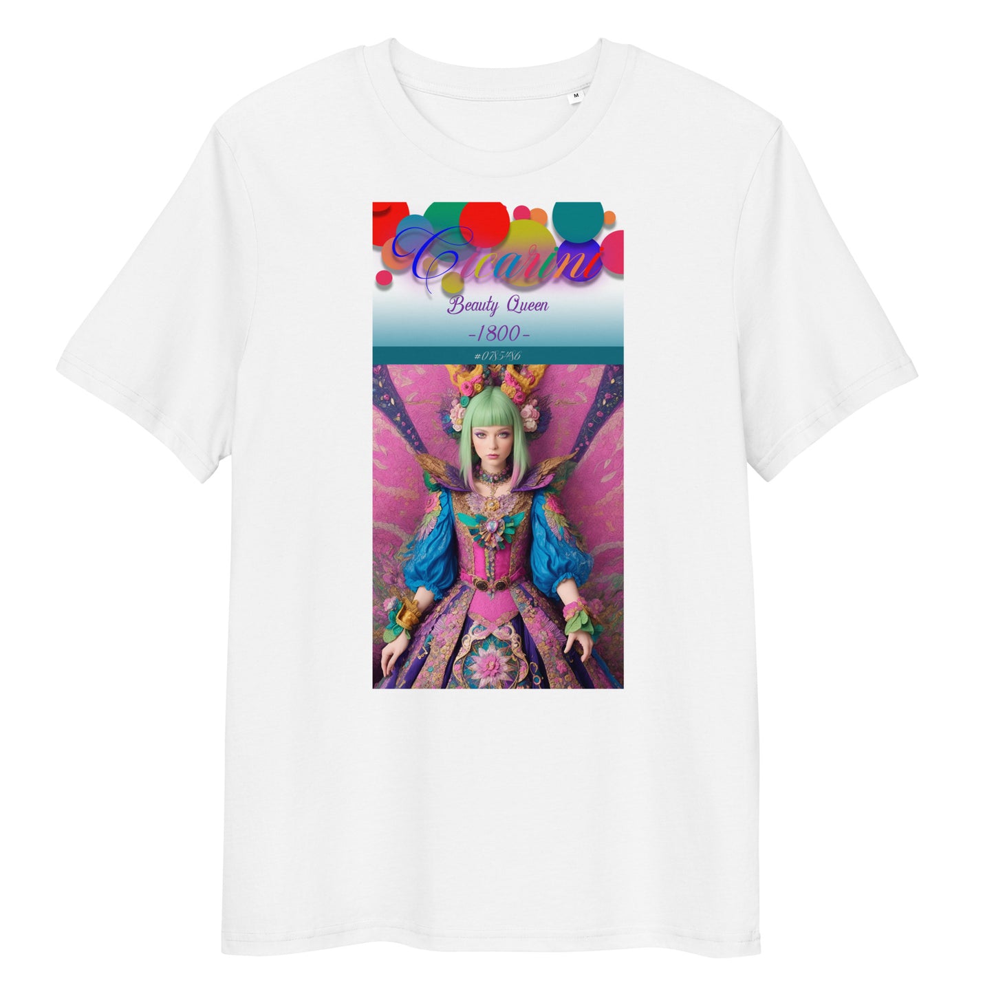 Unisex organic cotton t-shirt. Collection - Cicarini, Design - ANDRBEL STUDIO