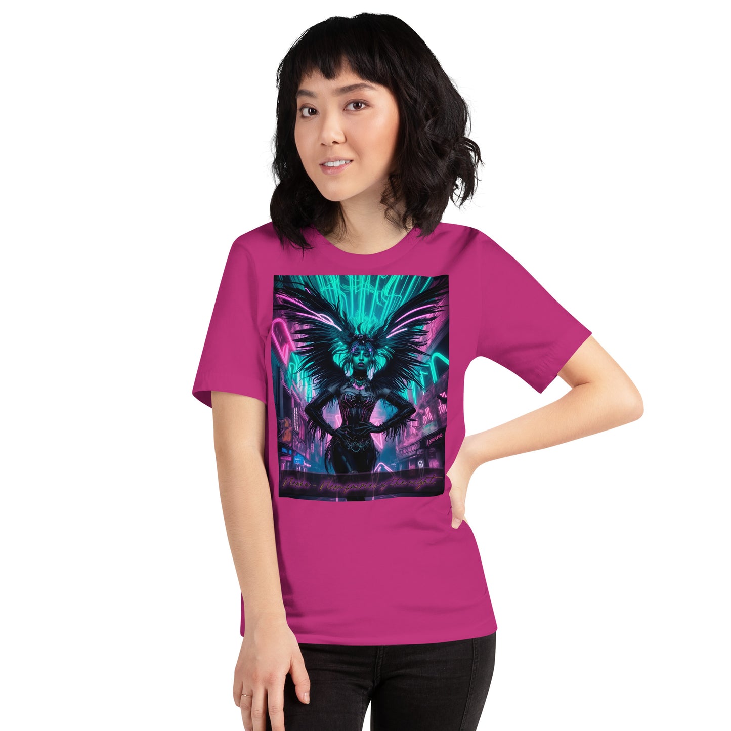 Unisex t-shirt, Collection - Neoka-Neon fairies of the night, Design - ANDRBEL STUDIO