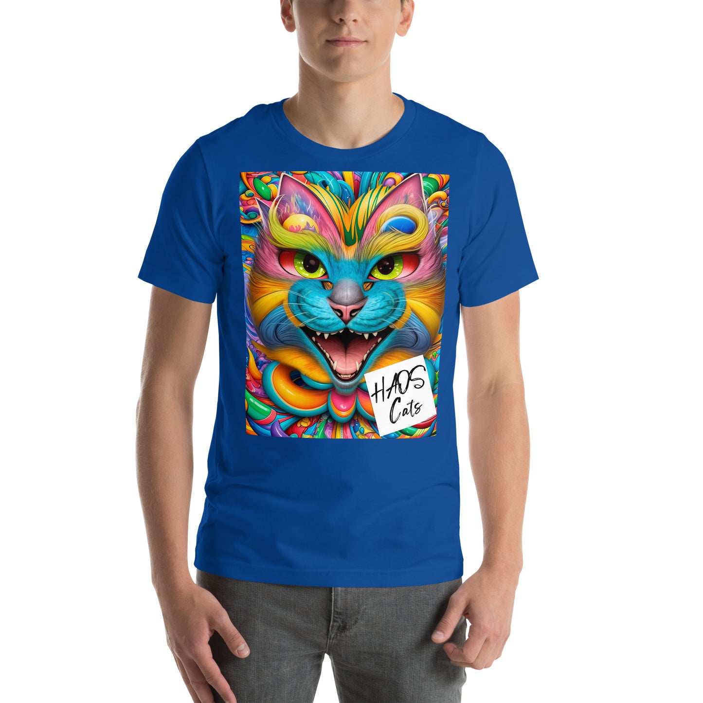 T-shirt unisex. Collezione - HAOS Cats, Design - ANDRBEL STUDIO
