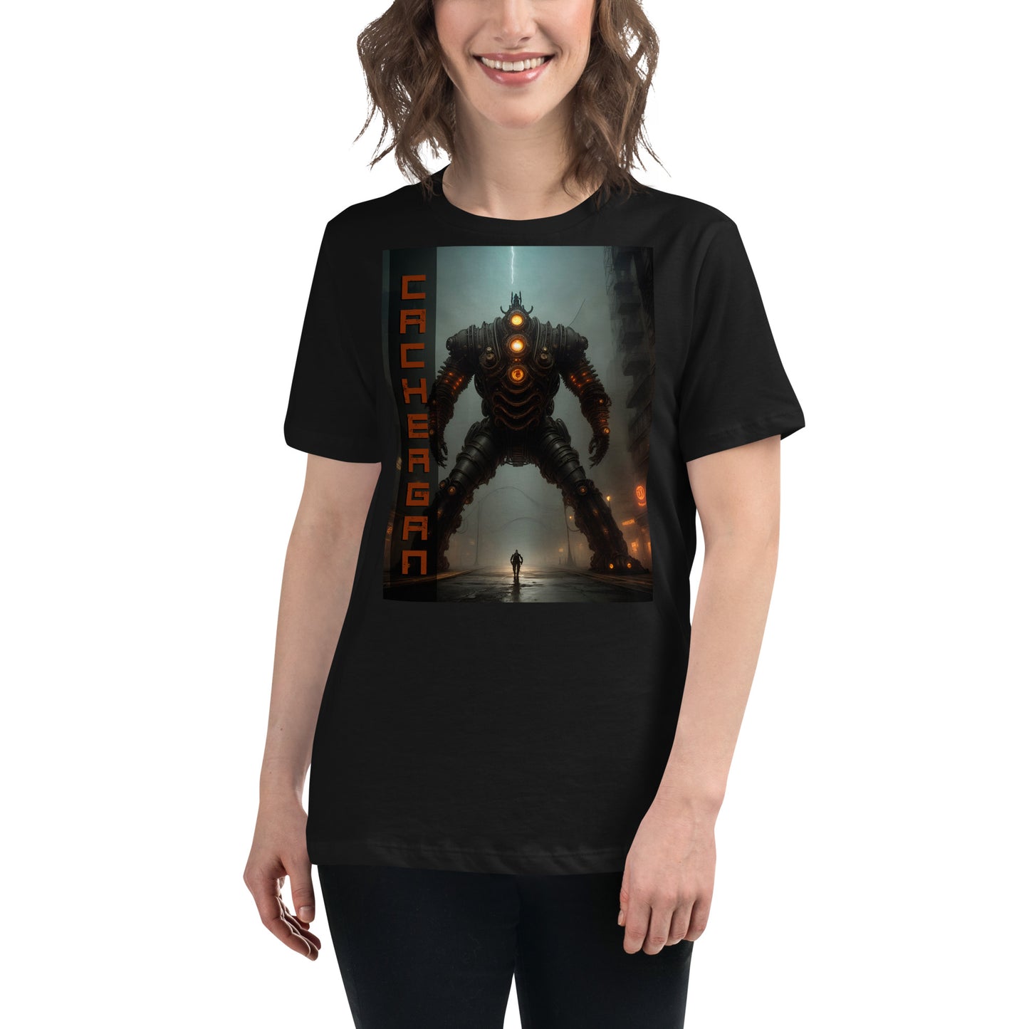 Women's Relaxed T-Shirt. Collection - Cachergan, Design - ANDRBEL STUDIO
