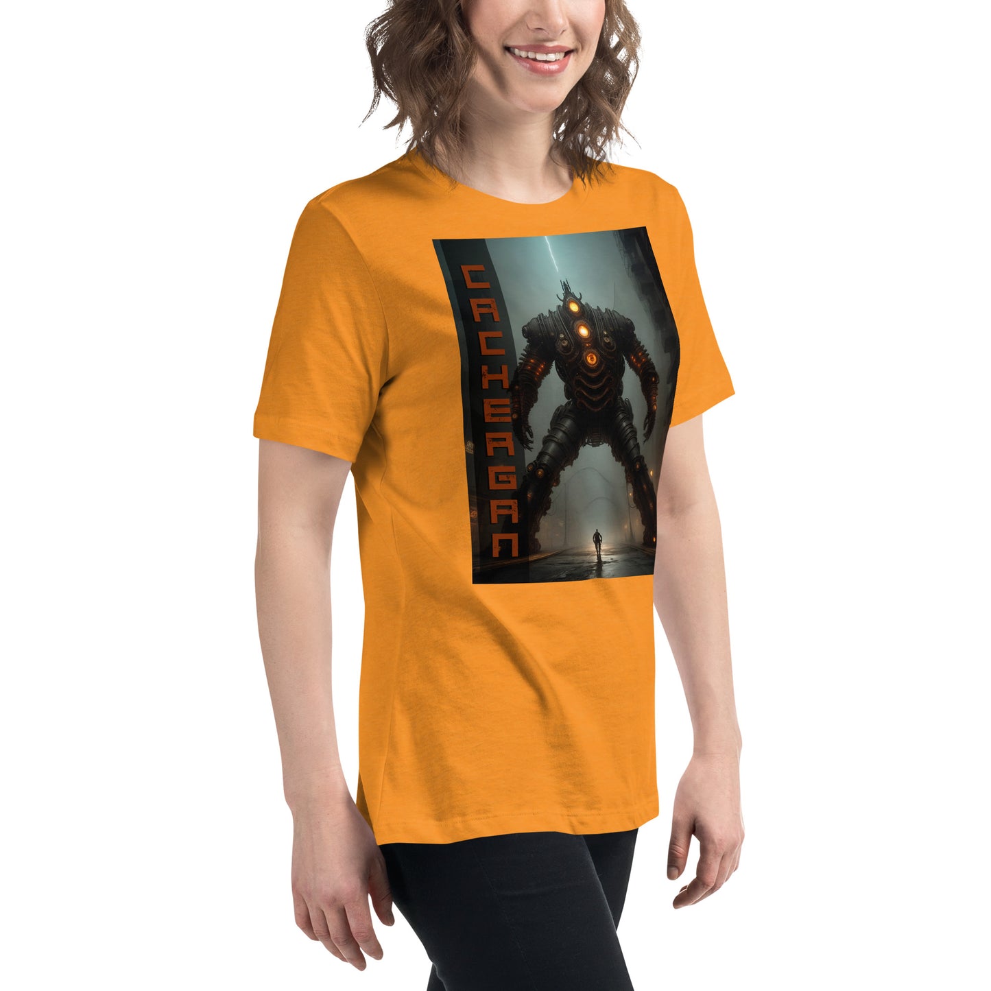 Women's Relaxed T-Shirt. Collection - Cachergan, Design - ANDRBEL STUDIO