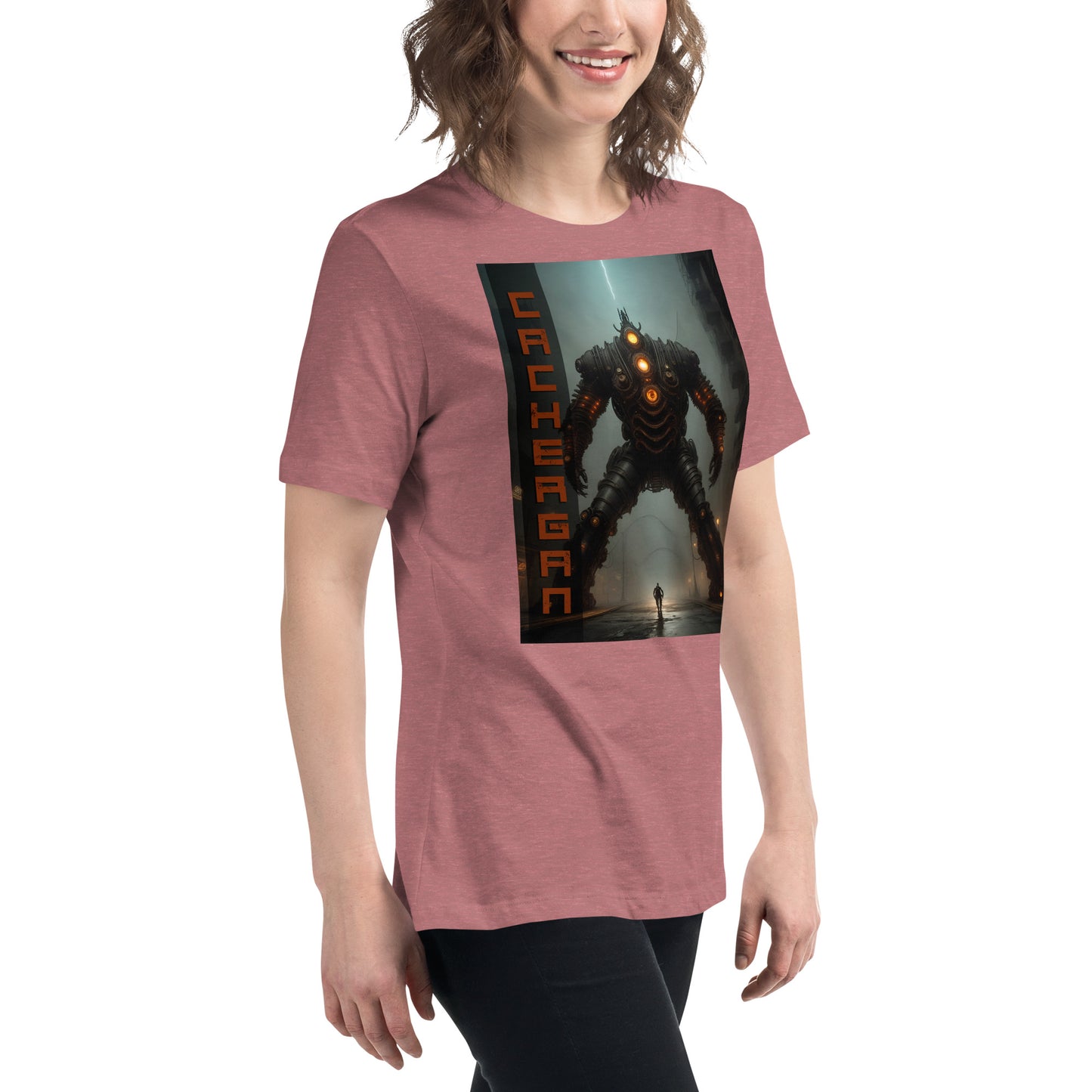Women's Relaxed T-Shirt. Collection - Cachergan, Design - ANDRBEL STUDIO