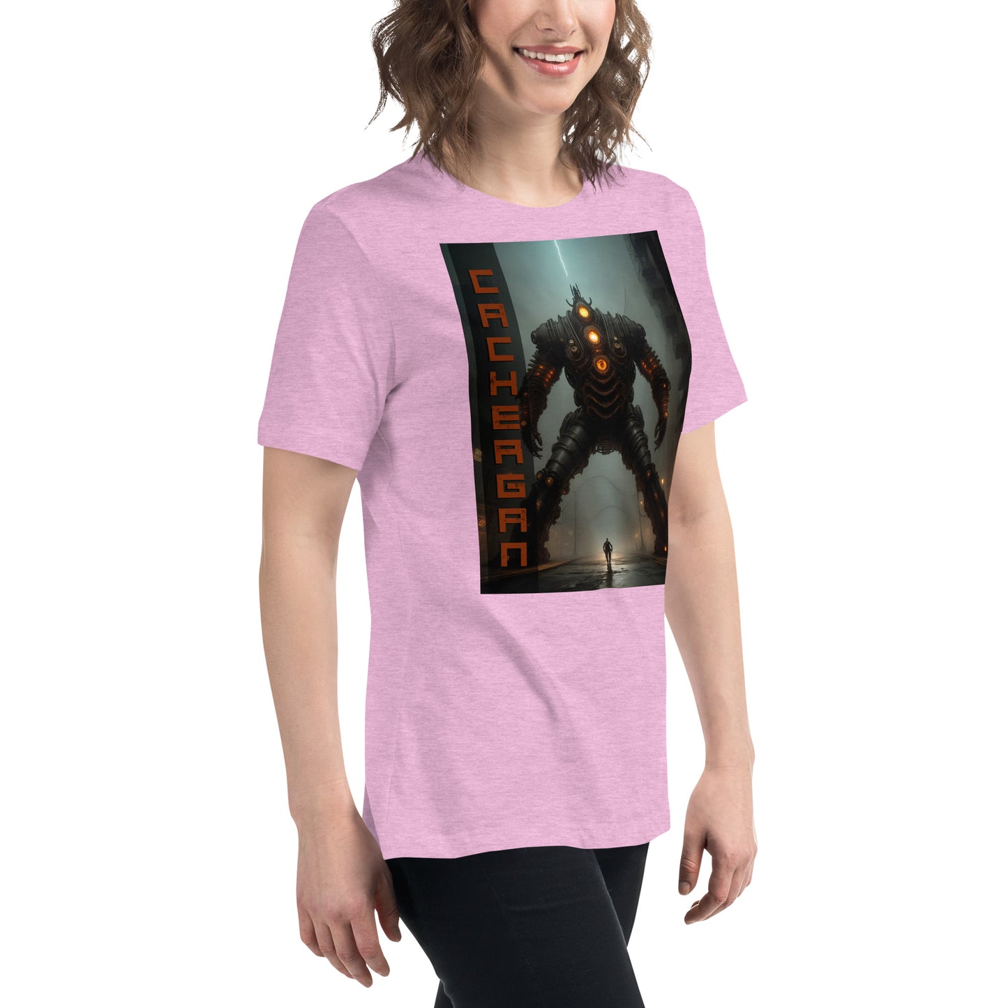 Women's Relaxed T-Shirt. Collection - Cachergan, Design - ANDRBEL STUDIO