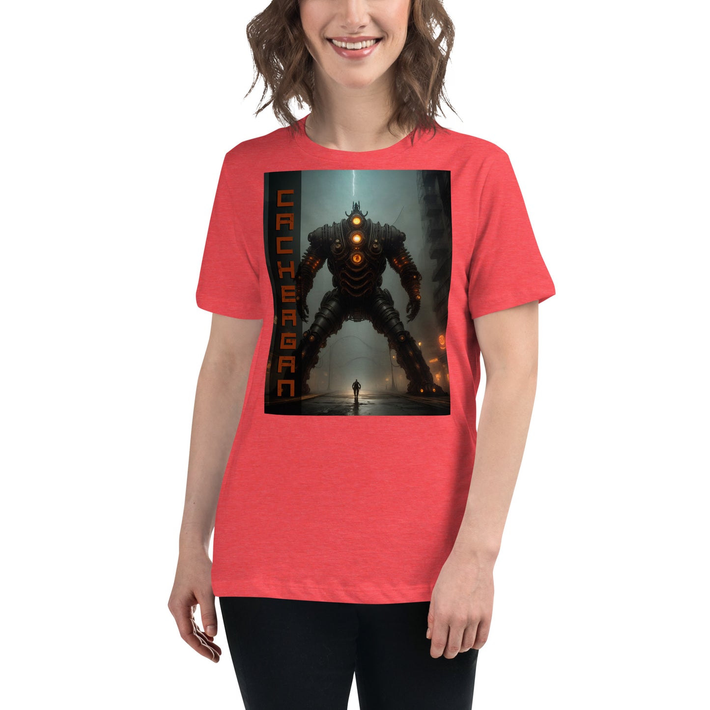 Women's Relaxed T-Shirt. Collection - Cachergan, Design - ANDRBEL STUDIO