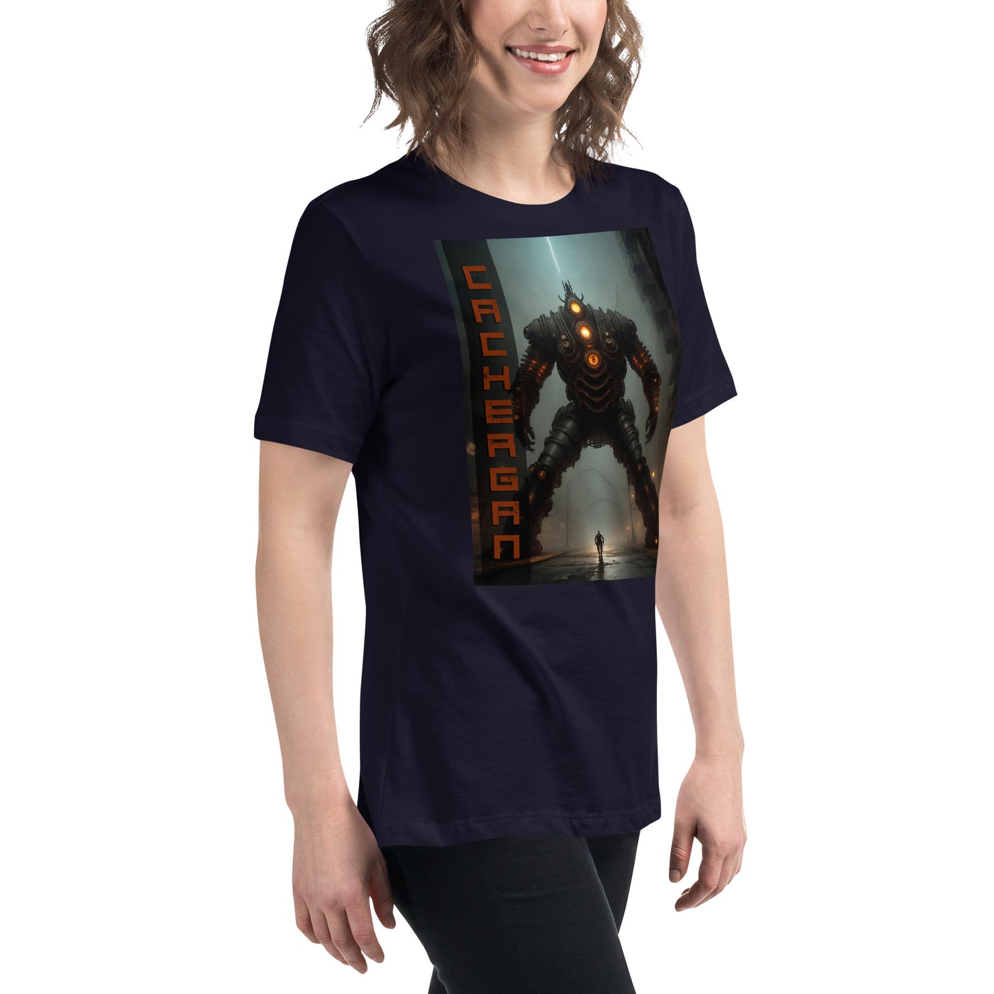 Women's Relaxed T-Shirt. Collection - Cachergan, Design - ANDRBEL STUDIO