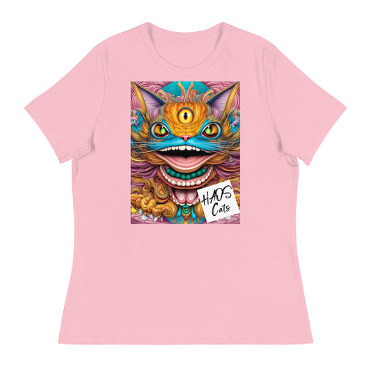 Women's Relaxed T-Shirt. Collection - HAOS Cats, Design - ANDRBEL STUDIO