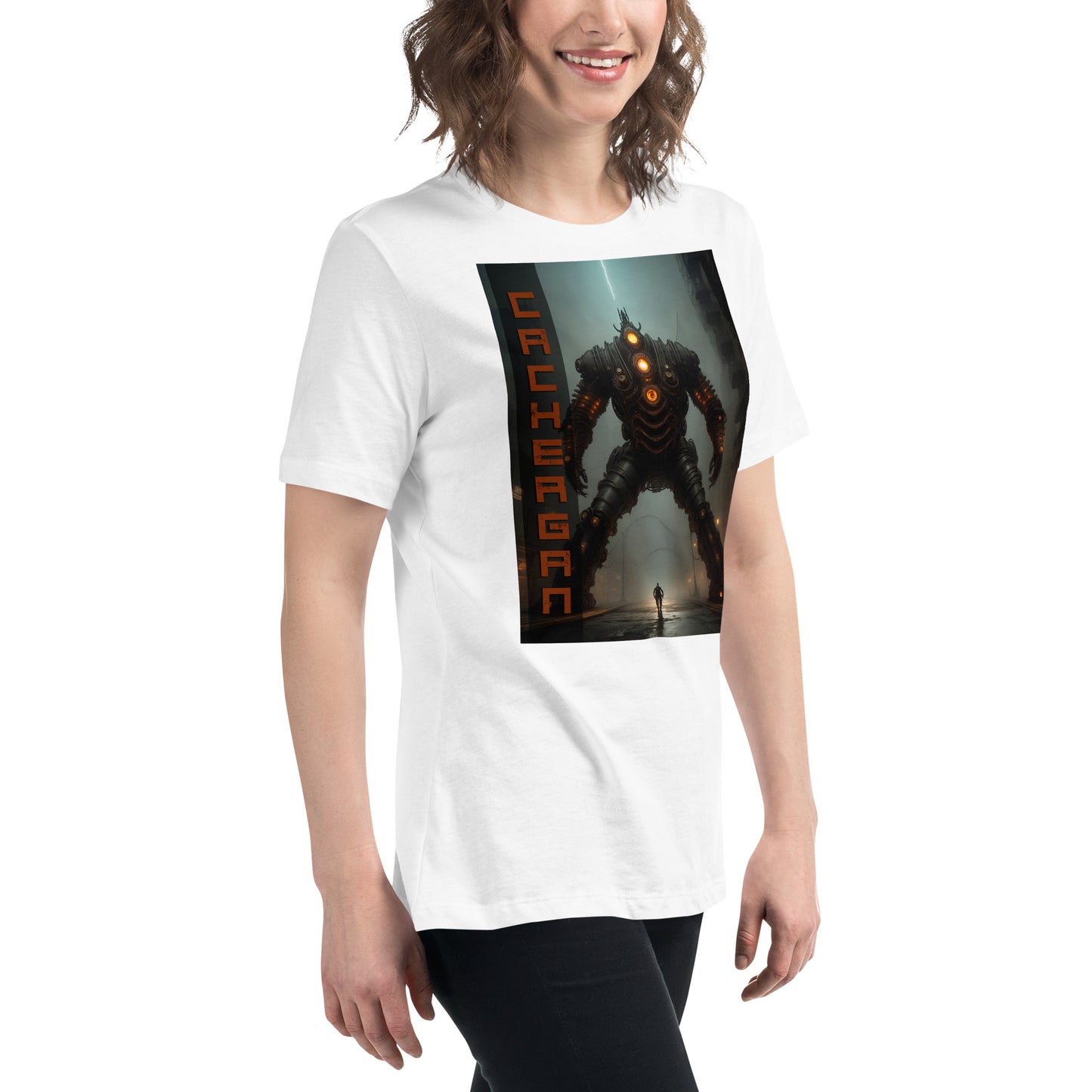 Women's Relaxed T-Shirt. Collection - Cachergan, Design - ANDRBEL STUDIO