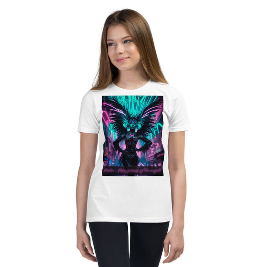 Youth Short Sleeve T-Shirt, Collection - Neoka-Neon fairies of the night, Design - ANDRBEL STUDIO